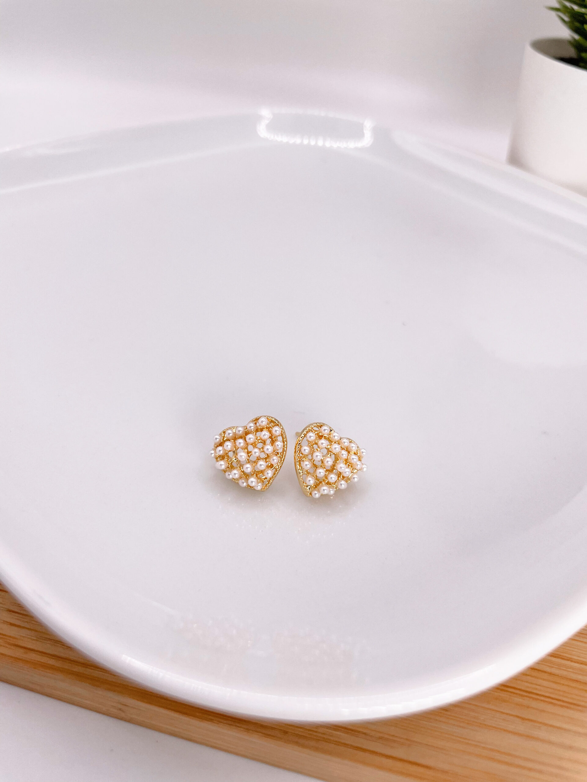 Aretes corazon covergold